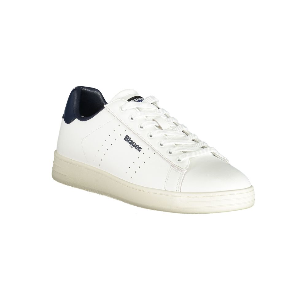 Bianco Polyurethane Men Sneaker
