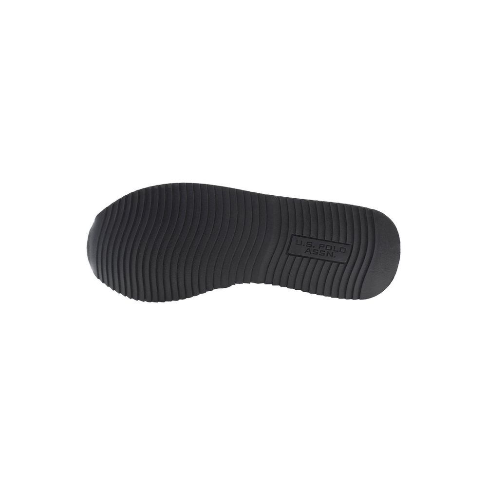 Black Polyester Men Sneaker