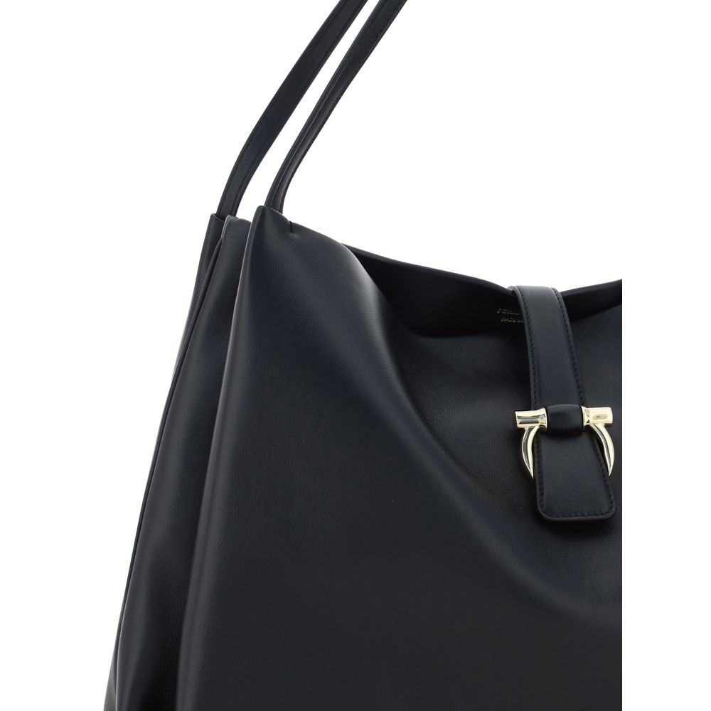Black Calf Leather Bos Taurus Handbag