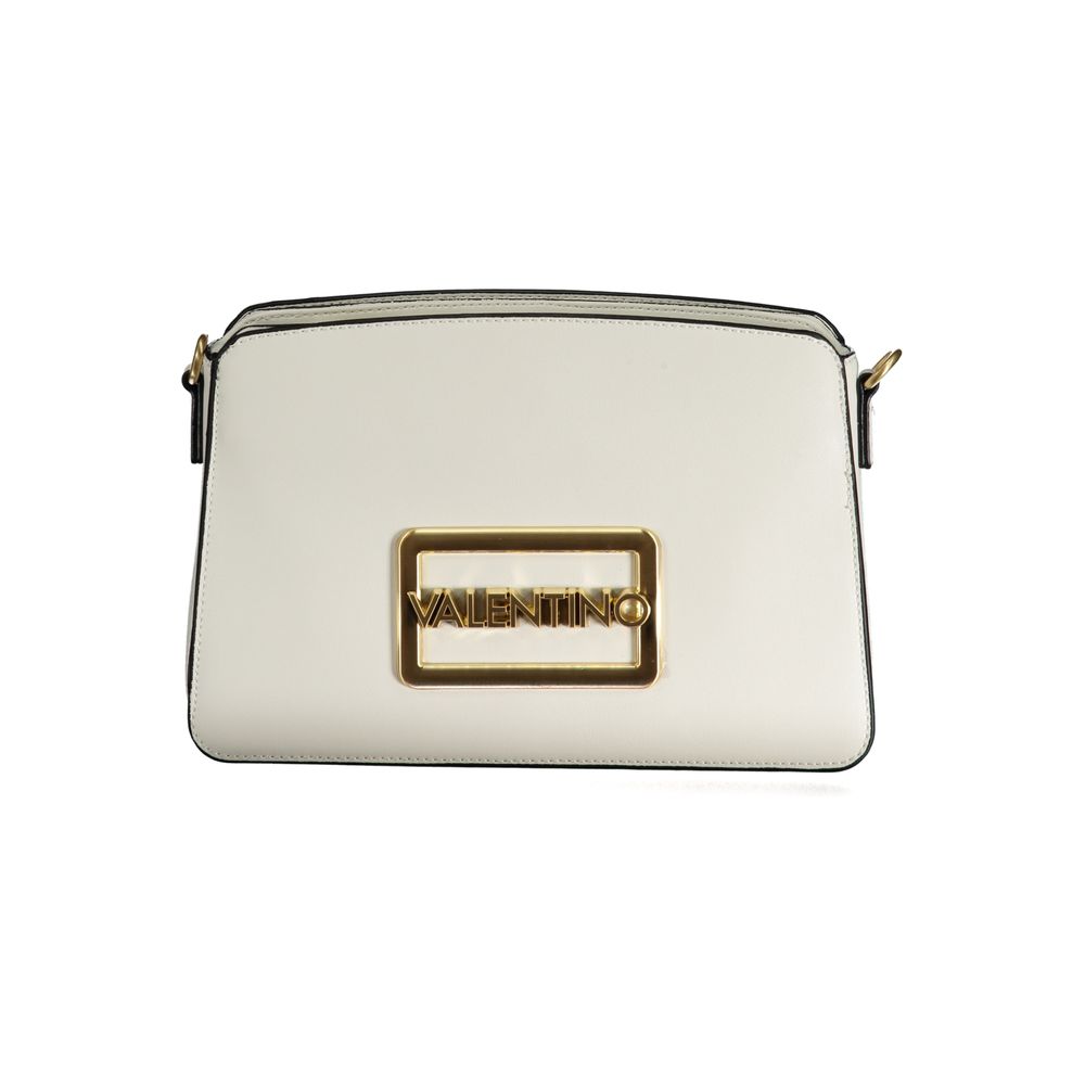 Bianco Polyurethane Women Handbag