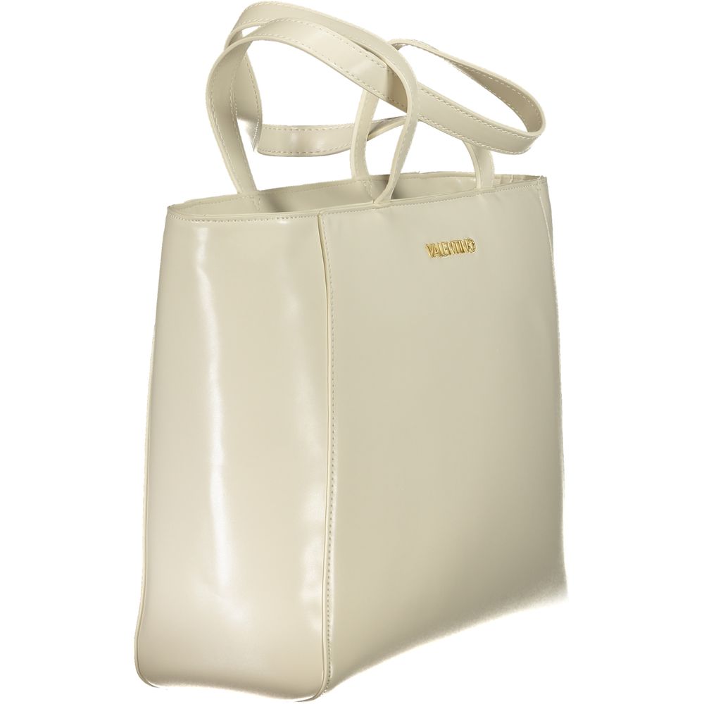 Beige Polyurethane Women Shoulder Bag