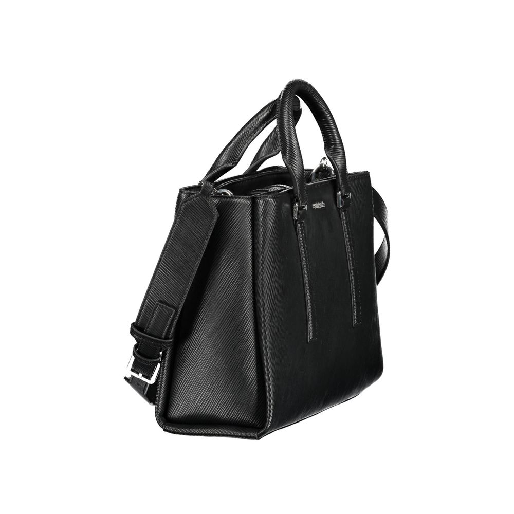 Nero Poliestere Women Handbag
