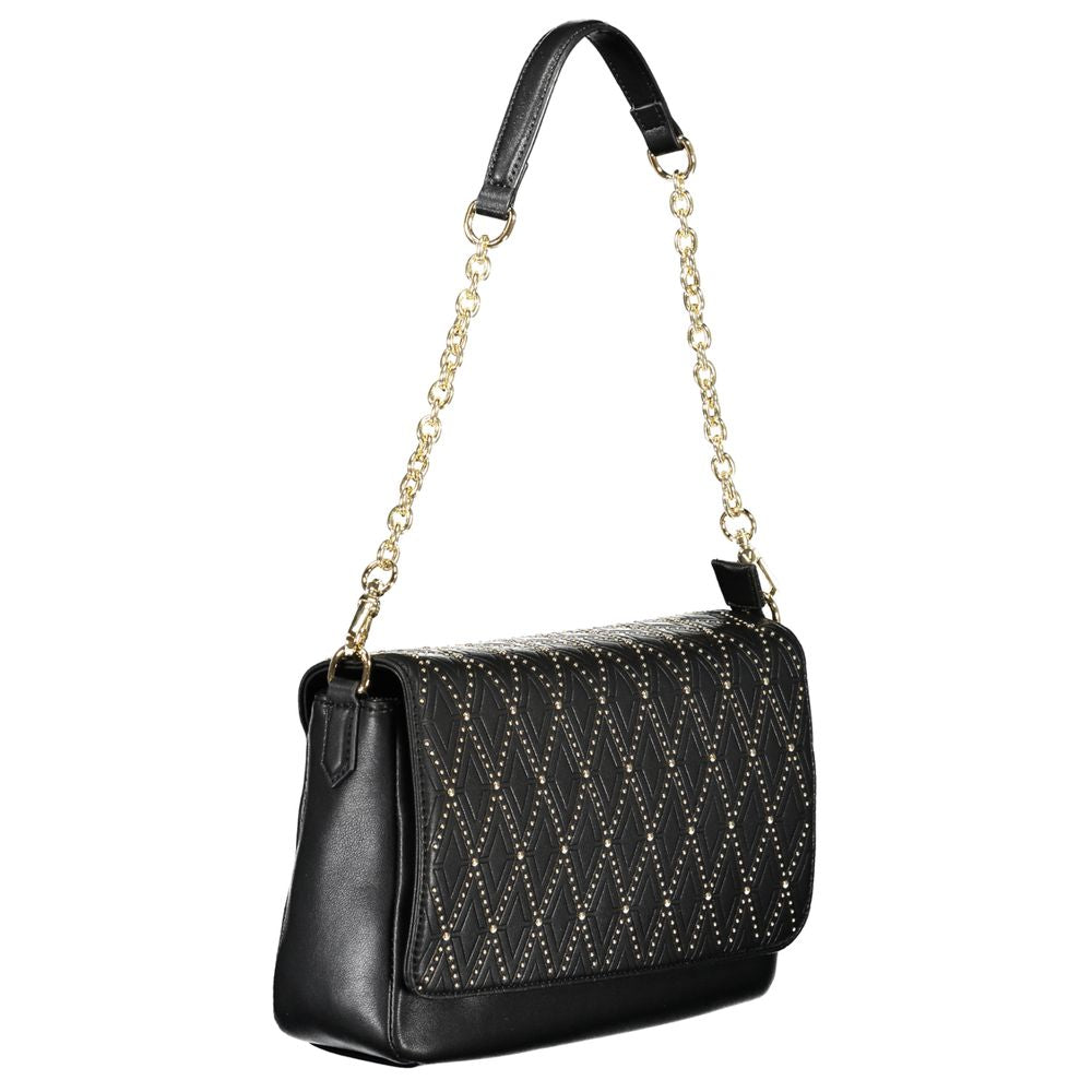 Nero Polyurethane Women Handbag
