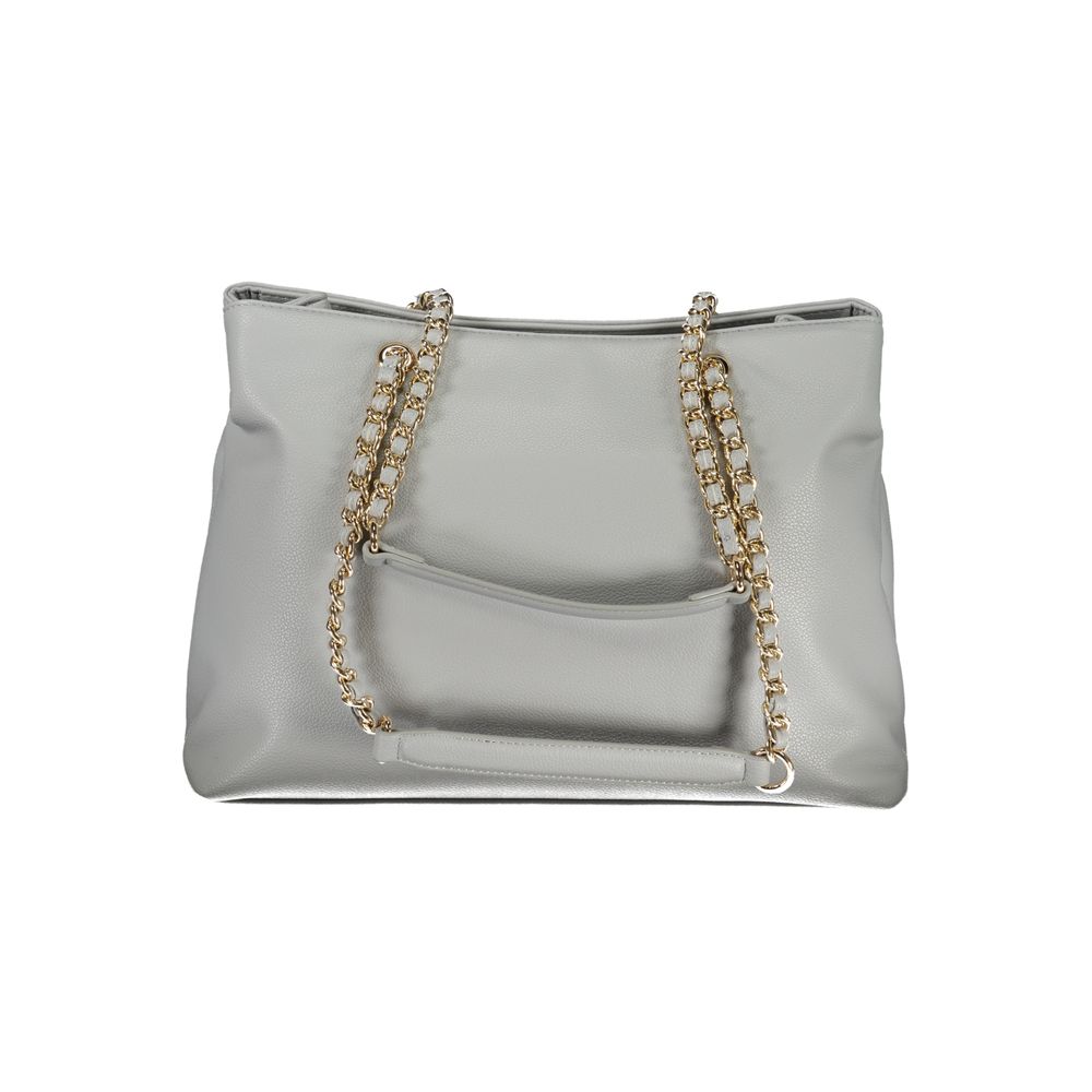 Grigio Polyurethane Women Shoulder Bag