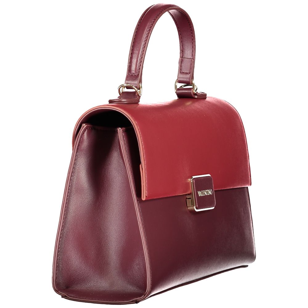 Rosso Polyurethane Women Handbag