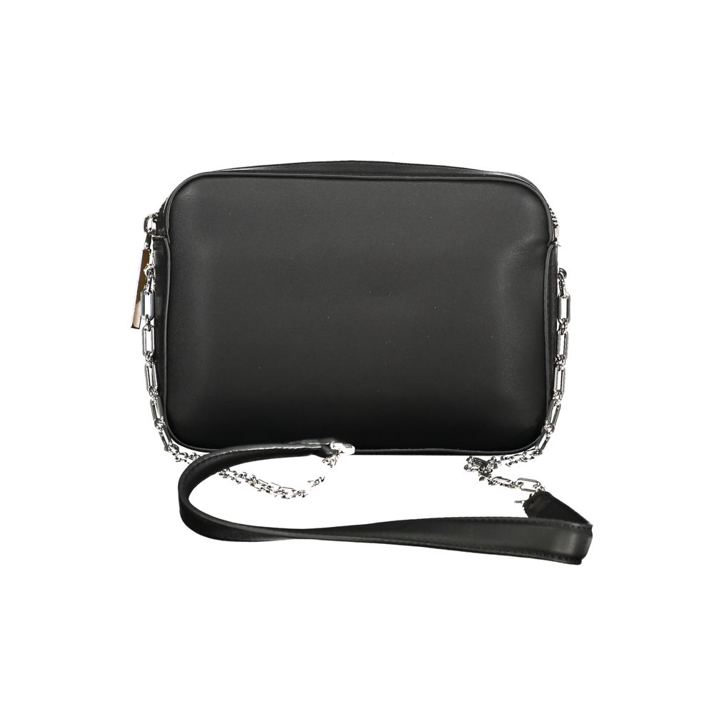 Black Polyester Women's Shoulder Bag