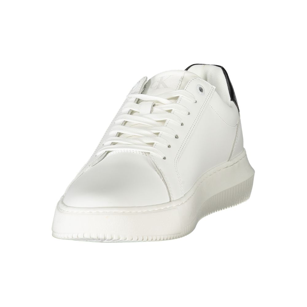 Bianco Polyurethane Men Sneaker