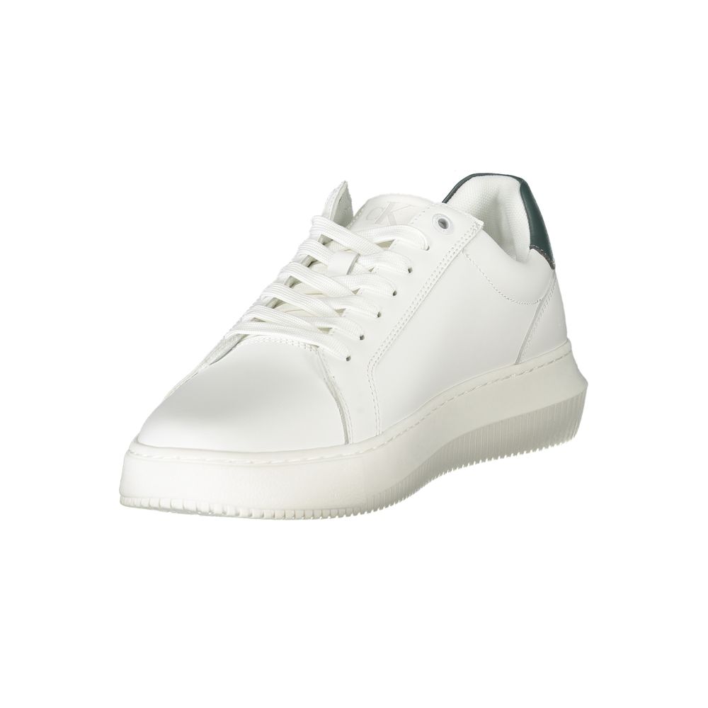 Bianco Polyurethane Men Sneaker