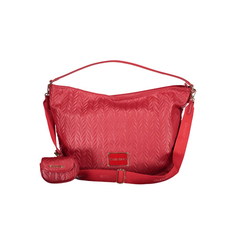 Rosso Polyurethane Women Handbag