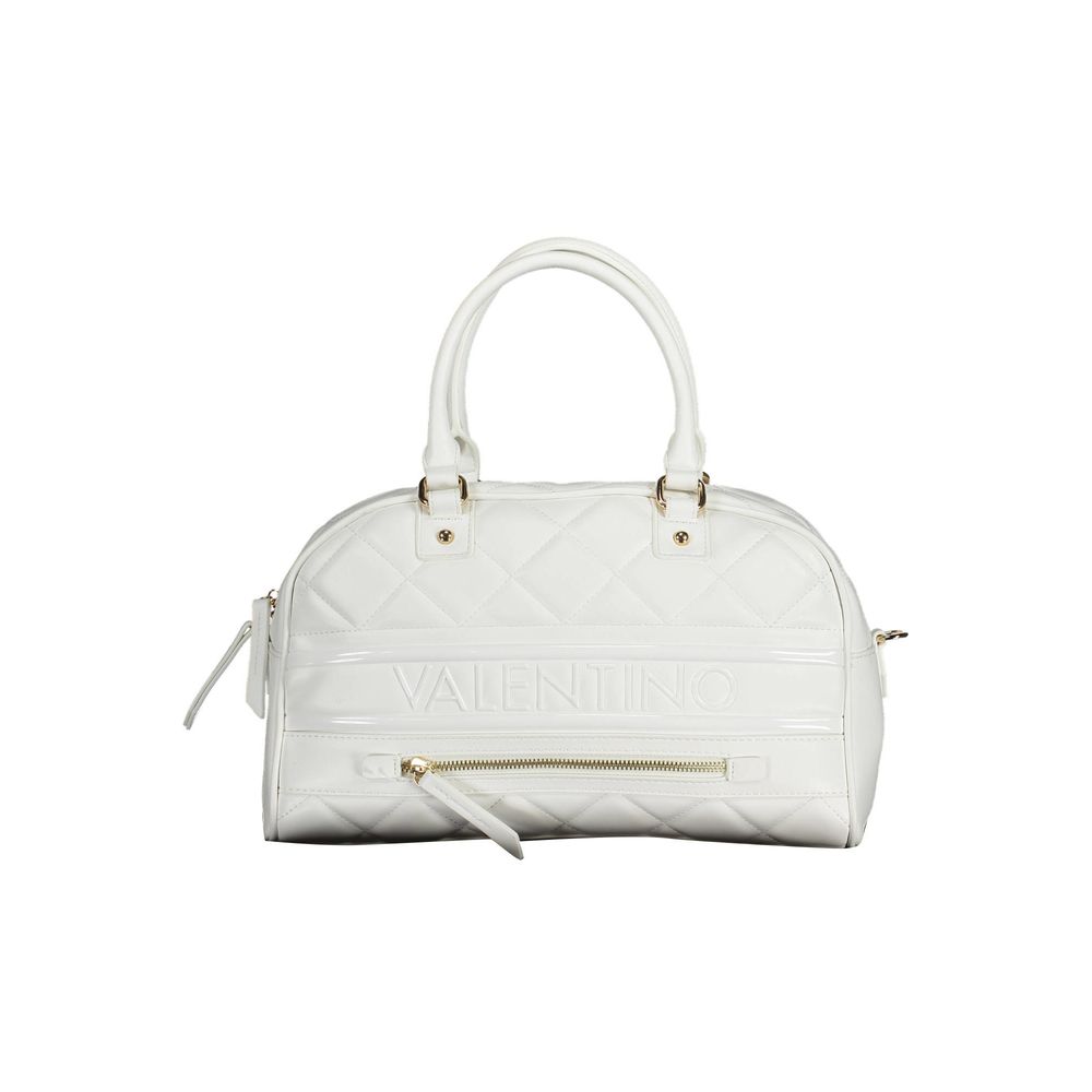 Bianco Polyurethane Women Handbag