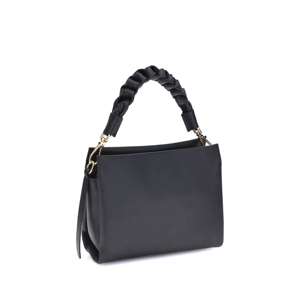 Black Calf Leather Bos Taurus Handbag