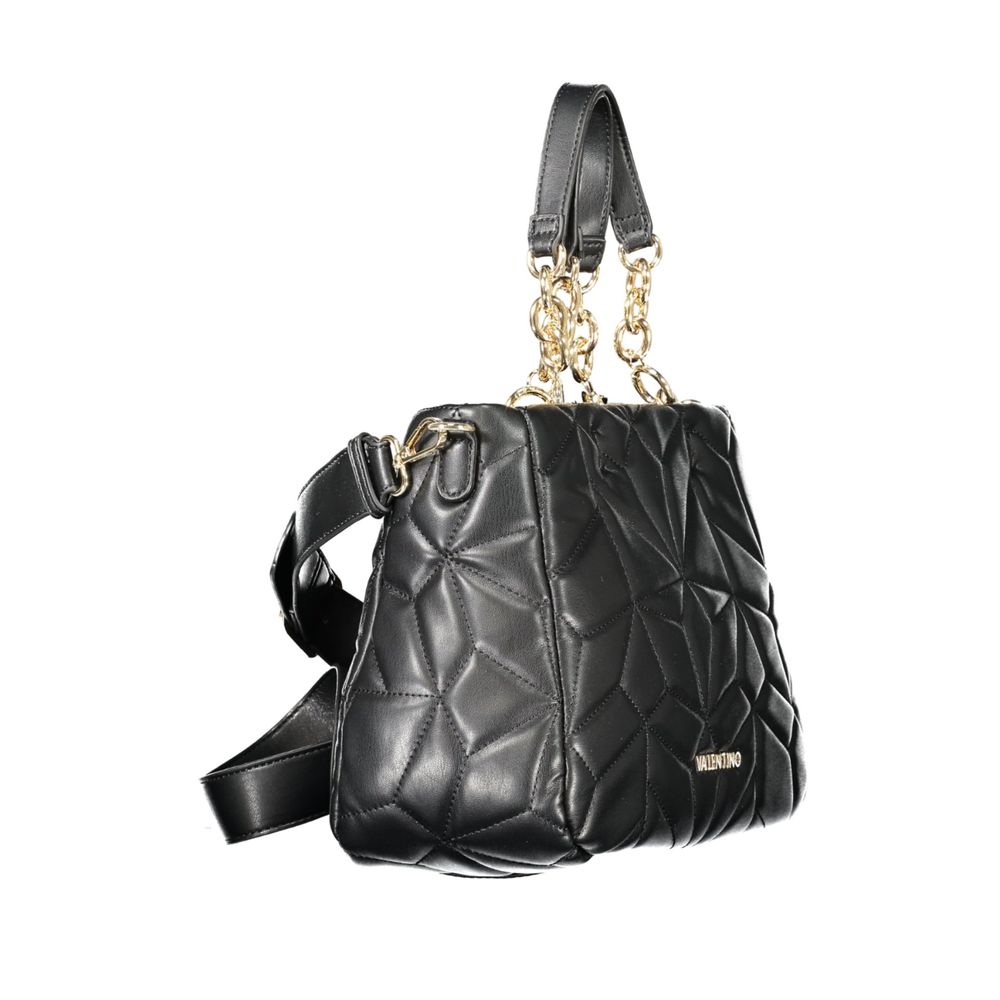 Black Polyethylene Women Handbag