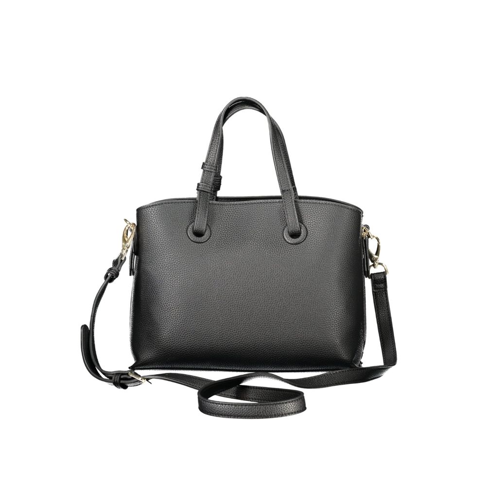 Nero Polyurethane Women Handbag