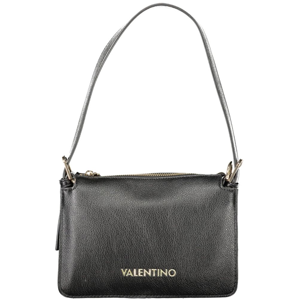 Black Polyurethane Women Handbag