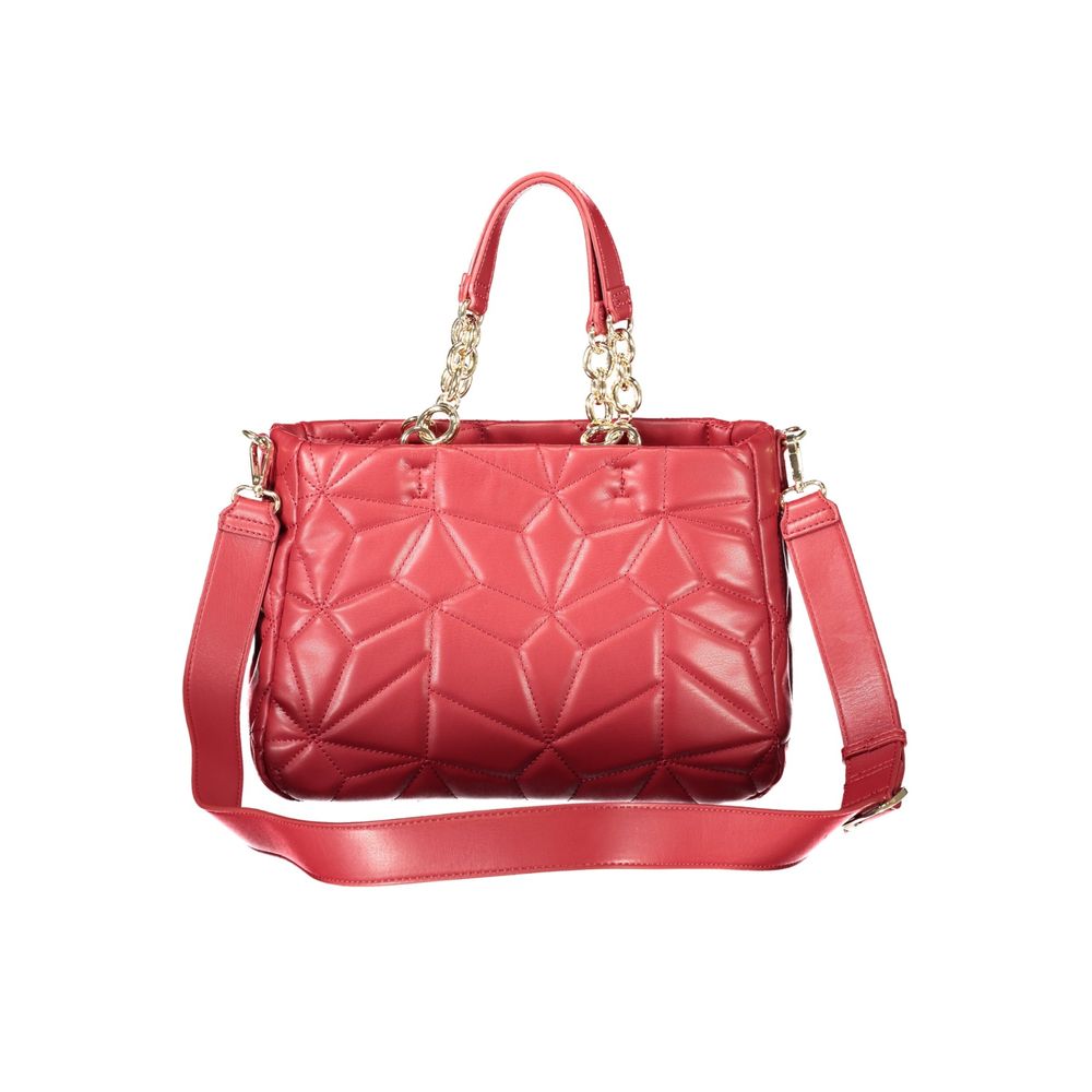 Rosso Polyurethane Women Handbag