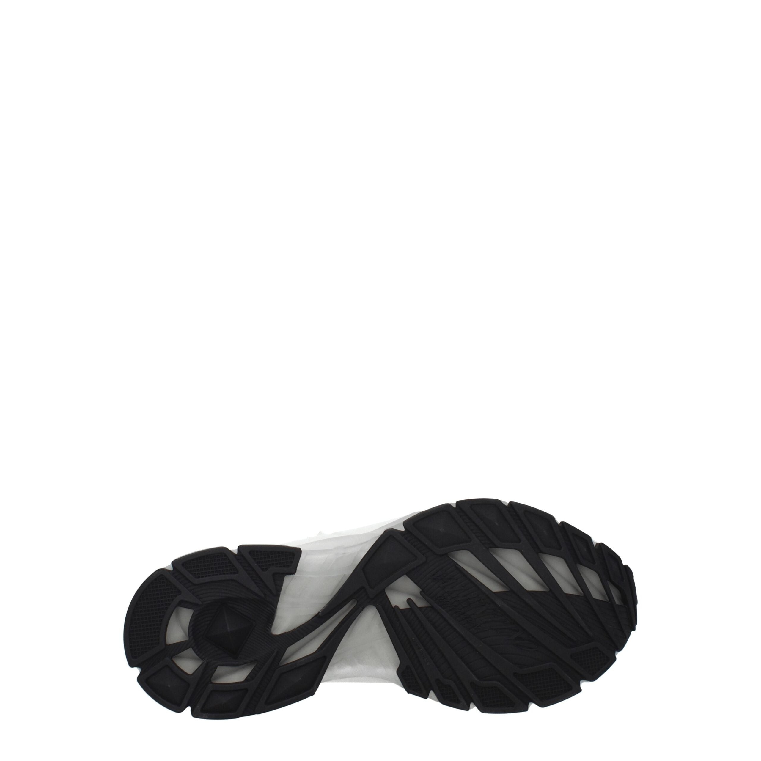 White Fabric Athletic Sneakers