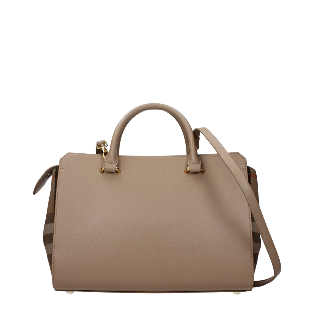 Beige Leather Handbag