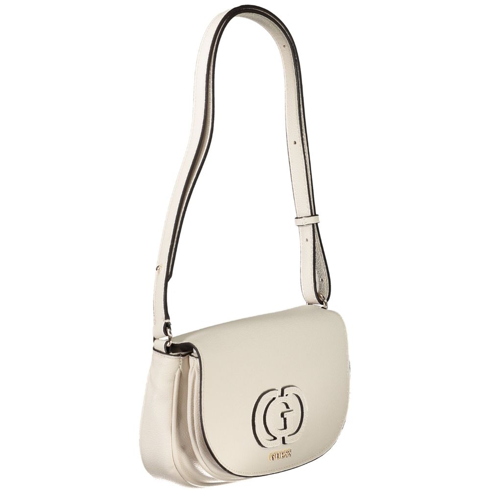 White Polyethylene Women Handbag