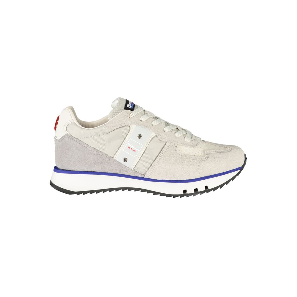 Grigio Polyurethane Men Sneaker