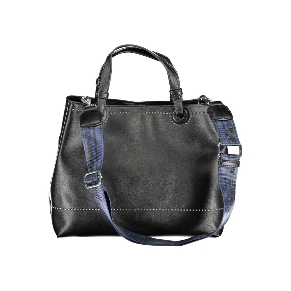 Nero Polyurethane Women Handbag