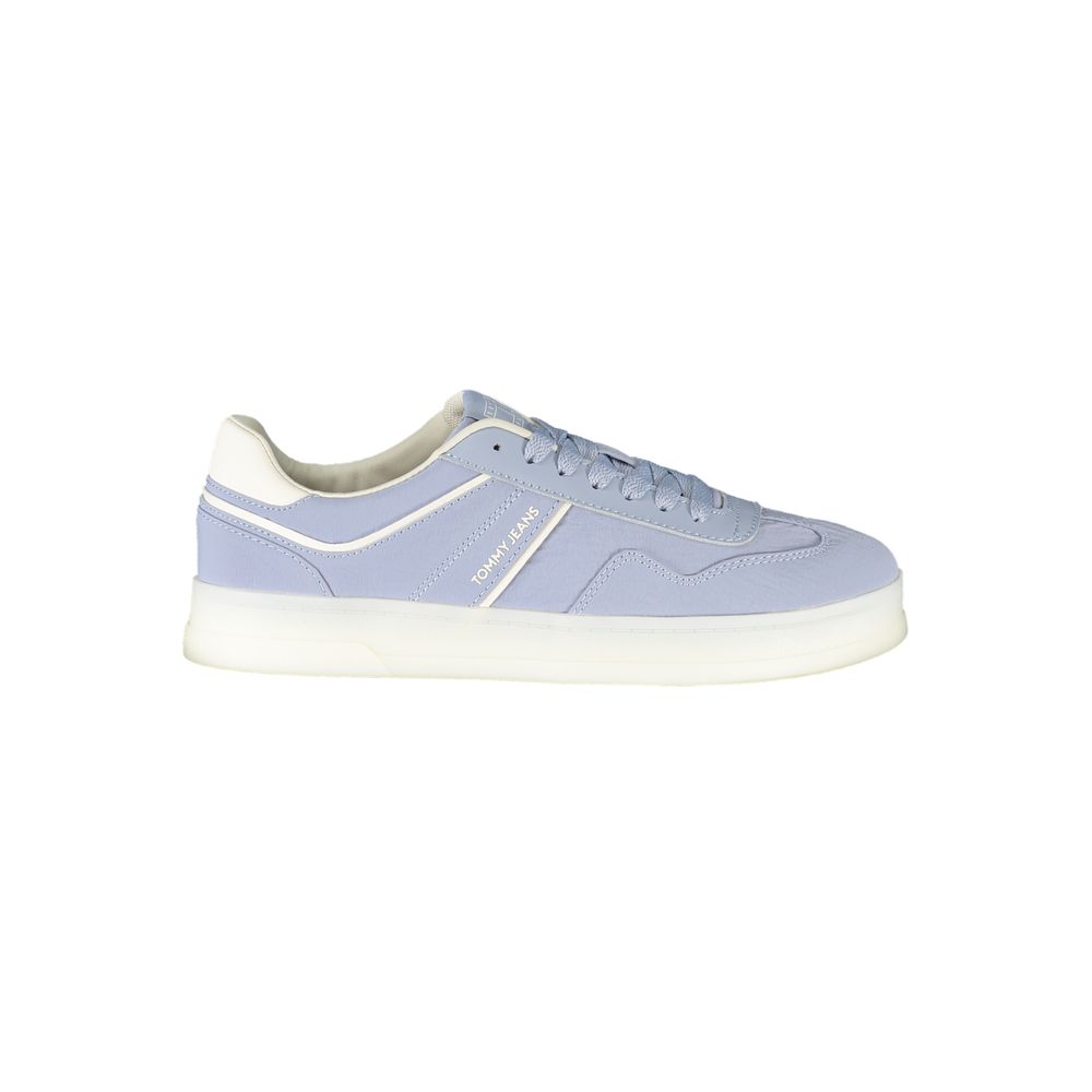 Blue Leather Women Sneaker