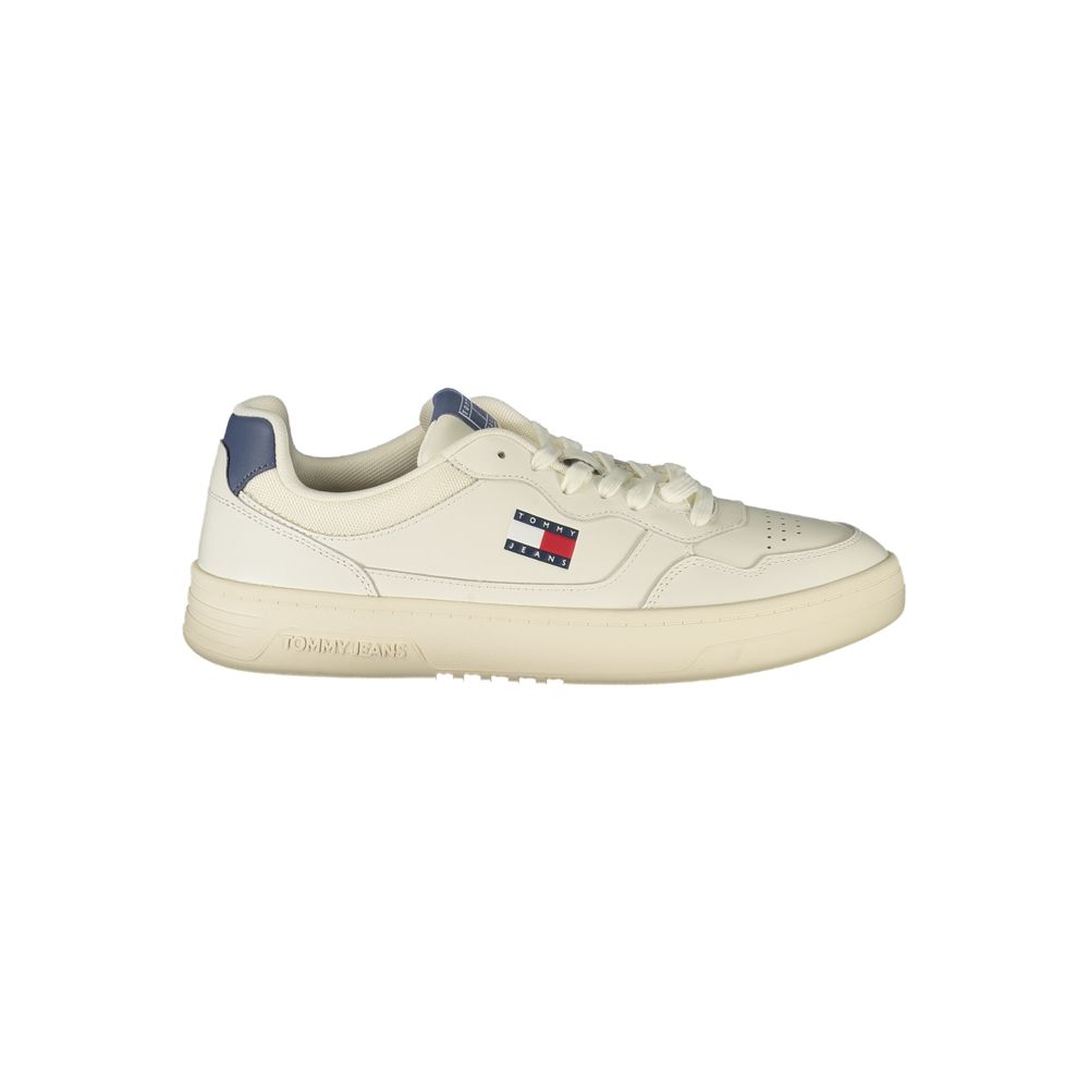 Bianco Polyurethane Men Sneaker