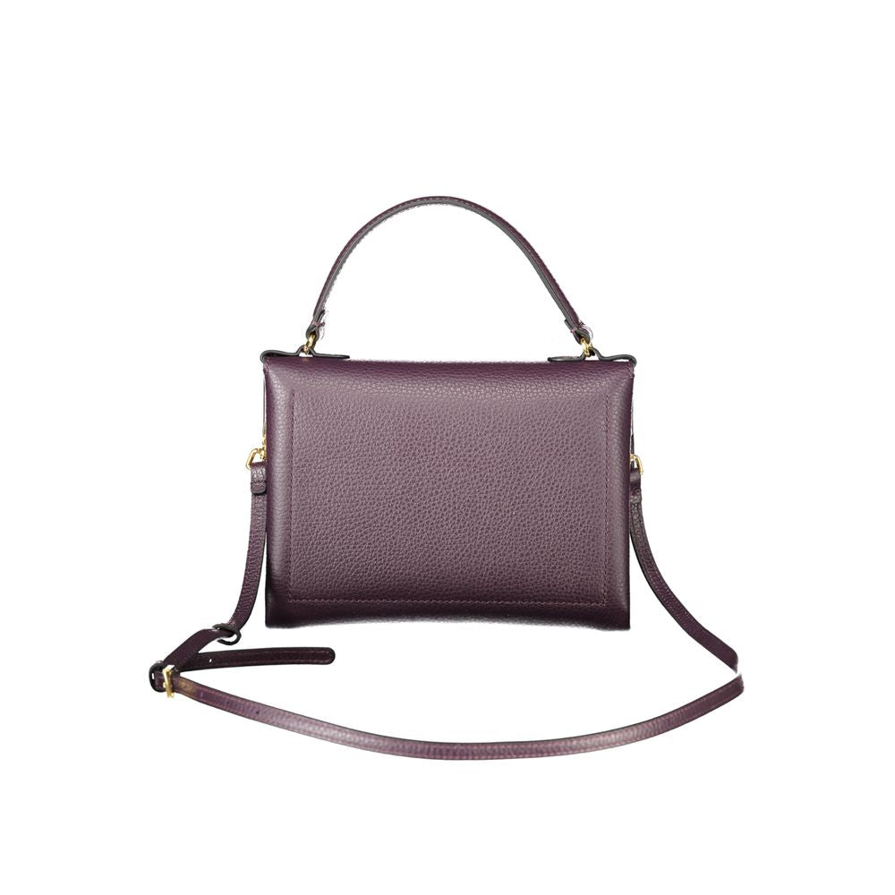 Purple Leather Women Handbag