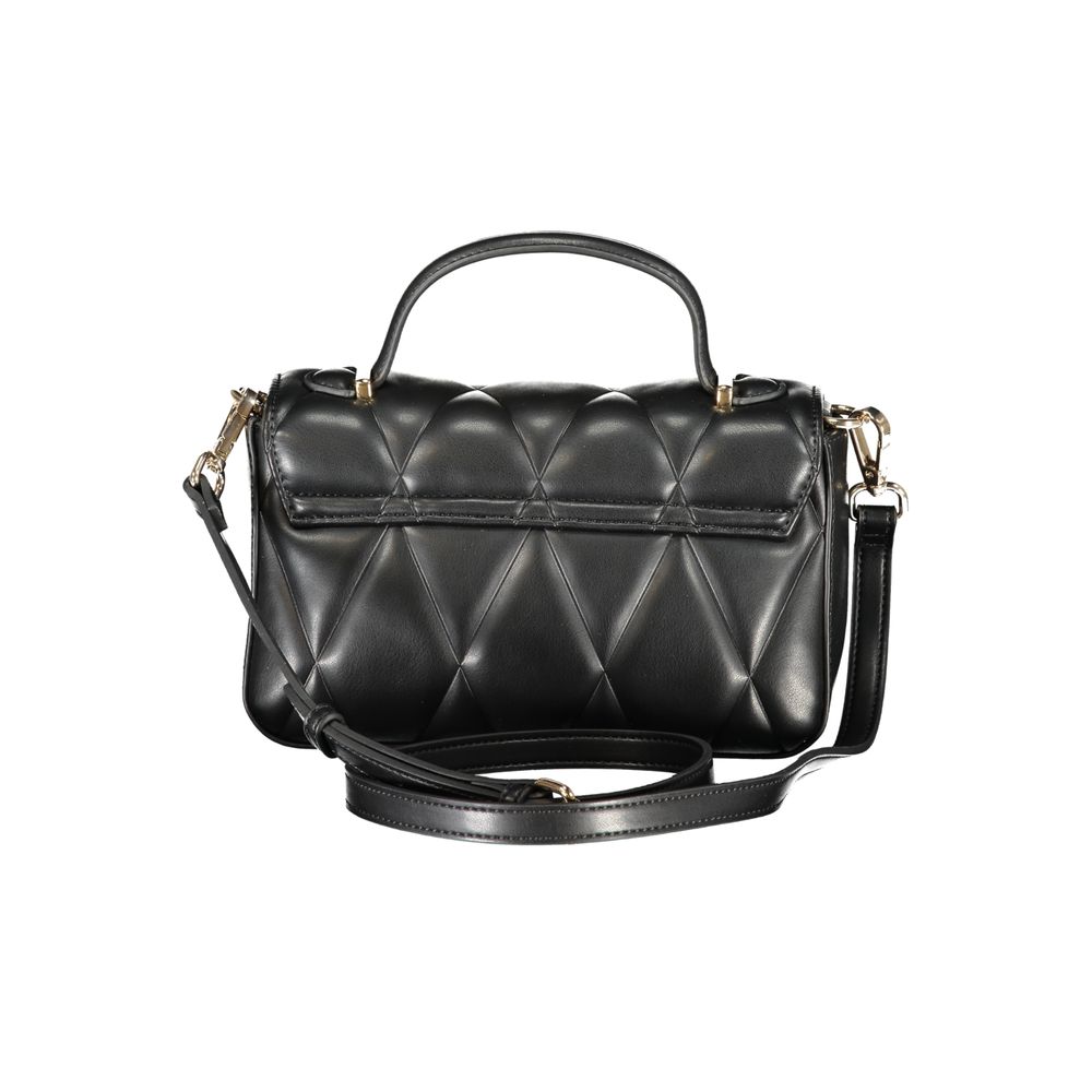 Black Polyethylene Women Handbag