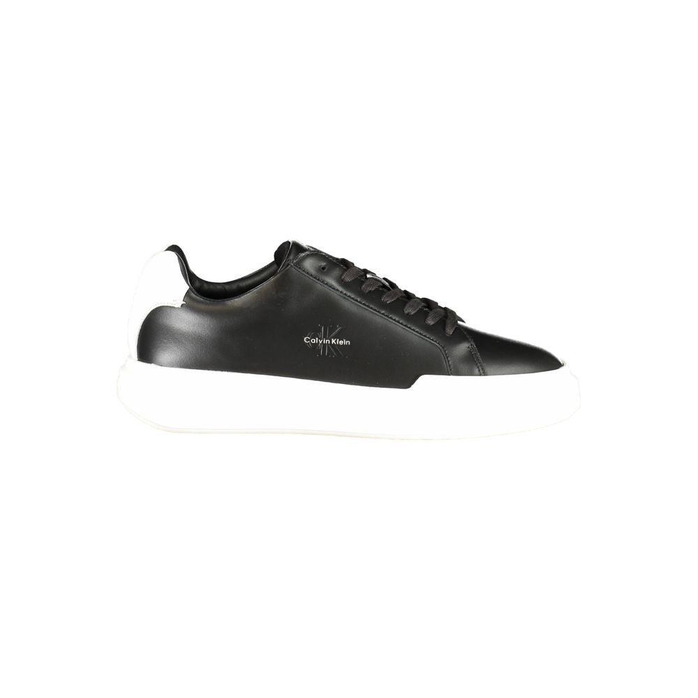 Black Leather Men Sneaker