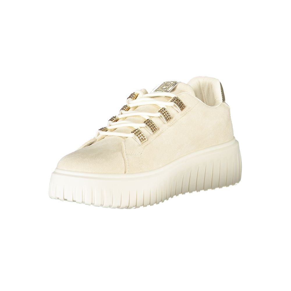 Beige Polyurethane Women Sneaker