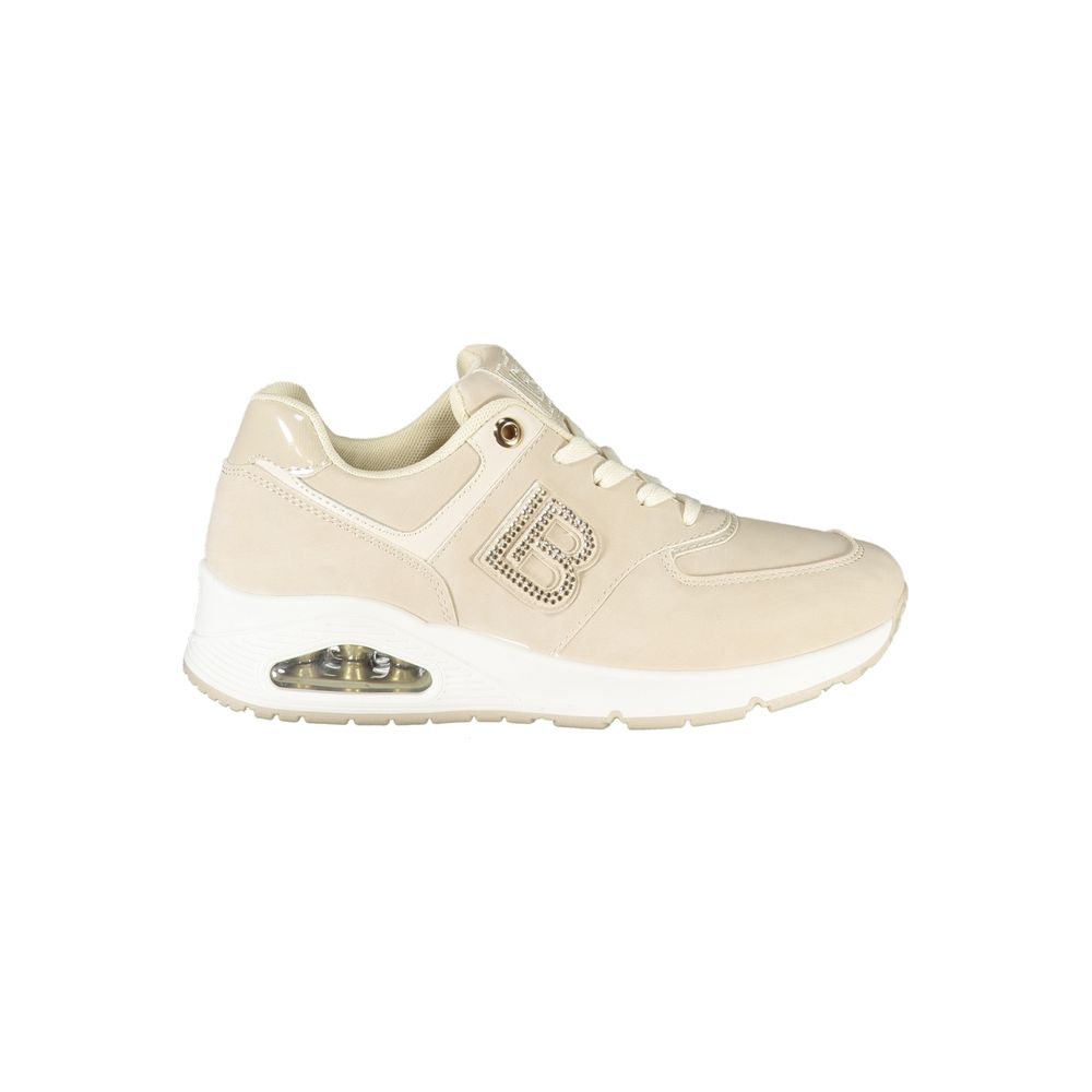 Beige Polyurethane Women Sneaker
