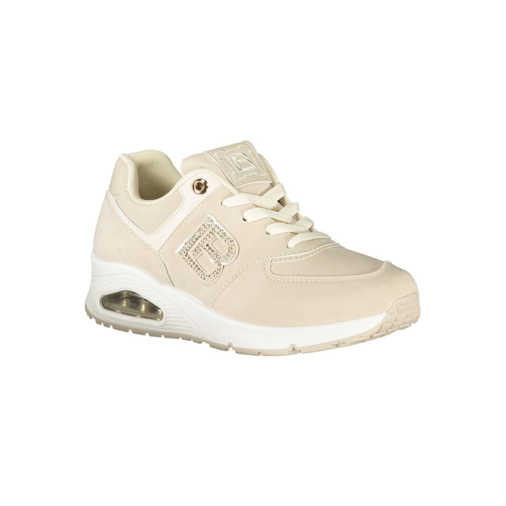 Beige Polyurethane Women Sneaker