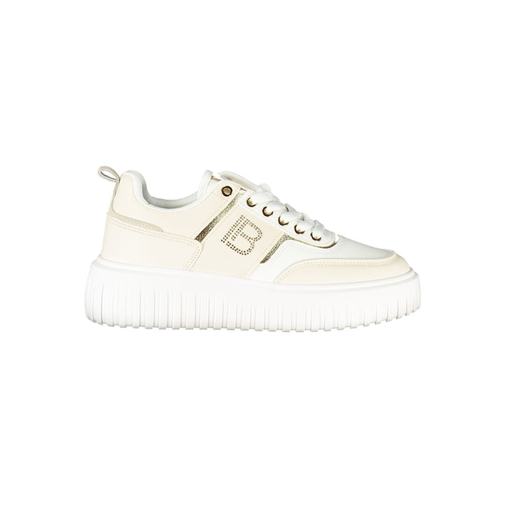 Beige Polyester Women Sneaker