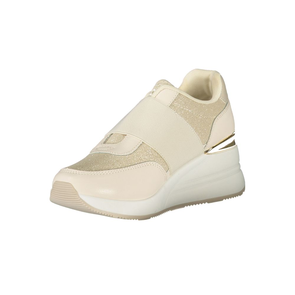 Beige Polyurethane Women Sneaker