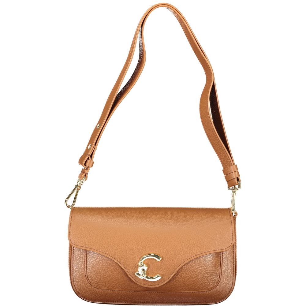 Marrone Leather Women Handbag