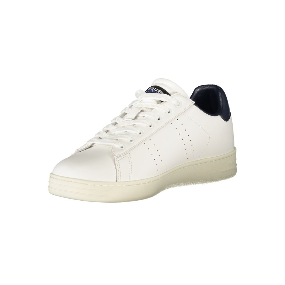 White Polyurethane Men's Sneaker