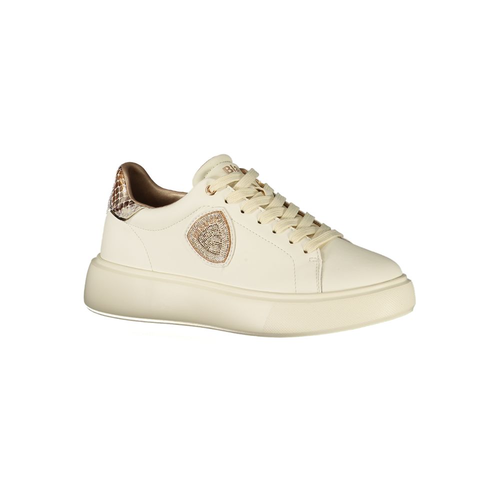 Beige Leather Women Sneaker