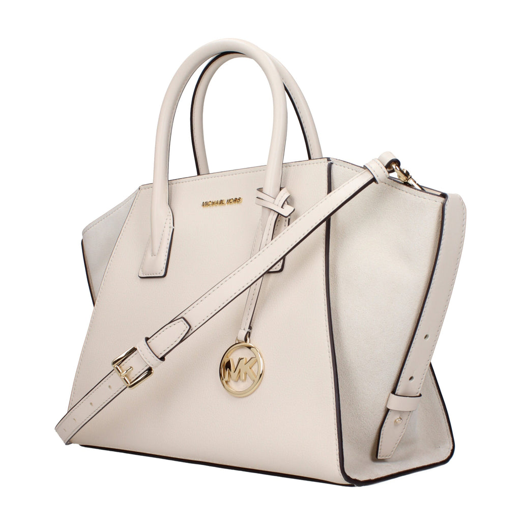 Beige Leather Handbag