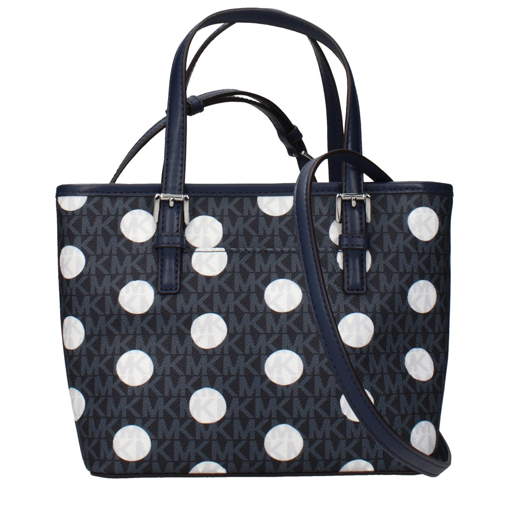 Blue Fabric Handbag