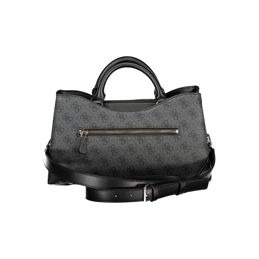 Black Polyurethane Women's Handbag