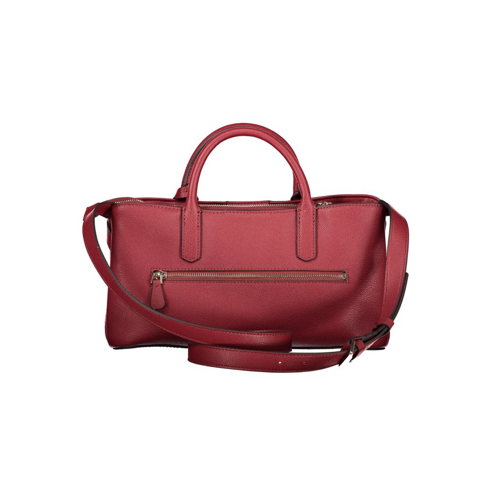 Rosso Polyurethane Women Handbag
