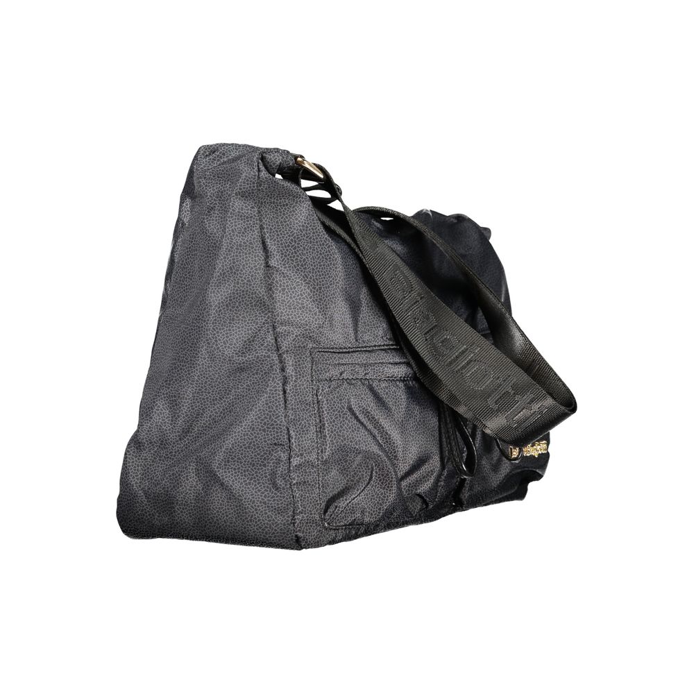 Black Polyester Women Handbag