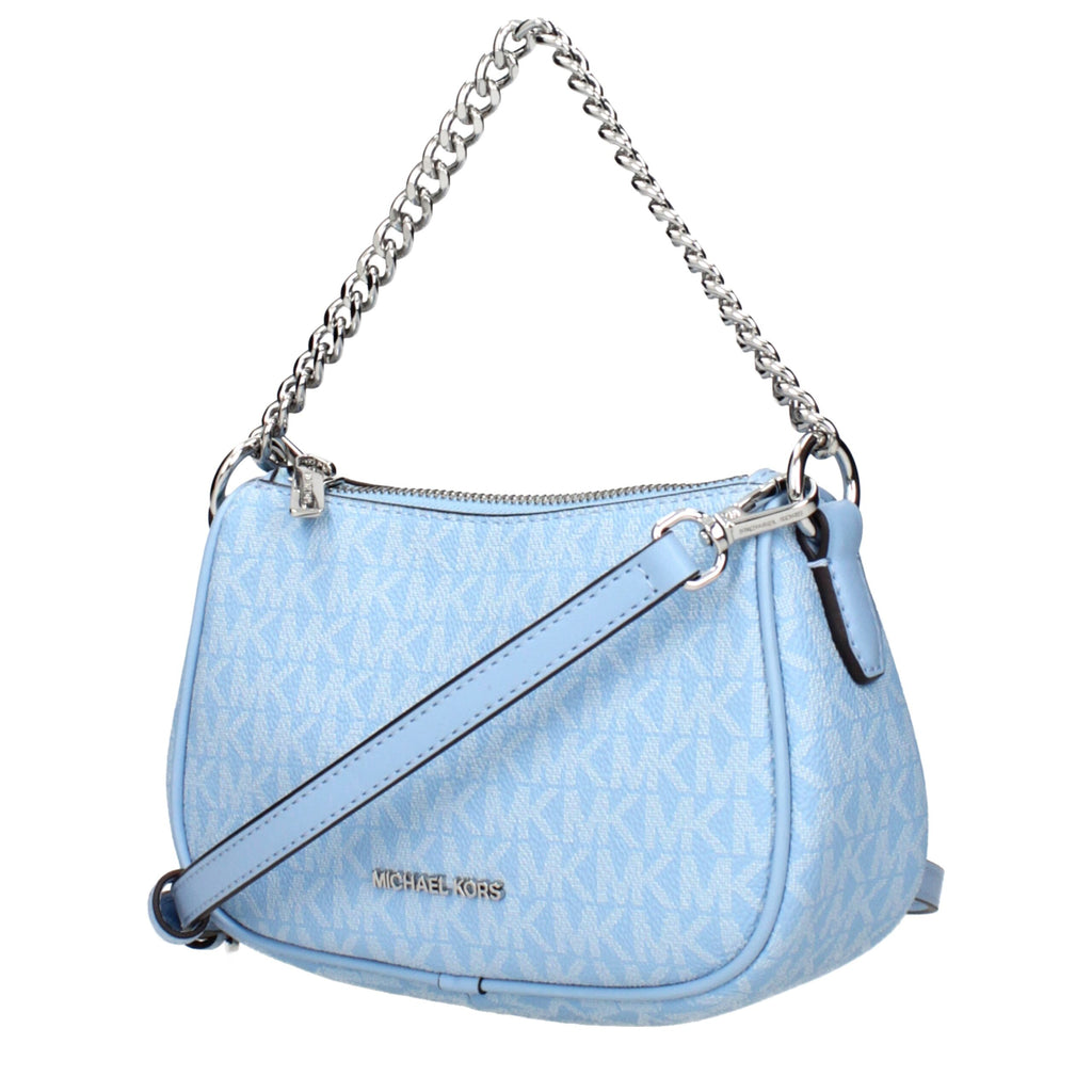 Light Blue Fabric Handbag