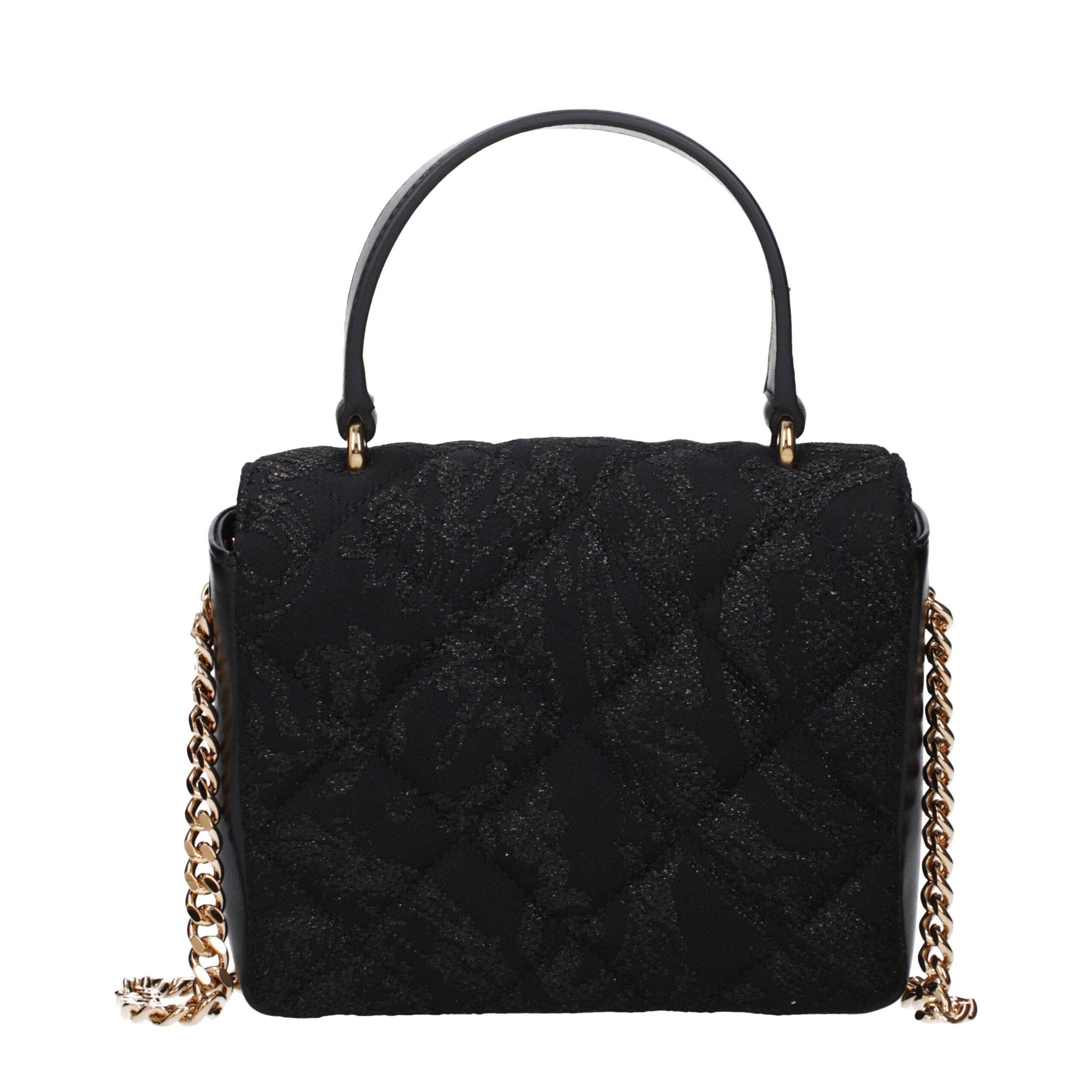 Black Fabric Handbag
