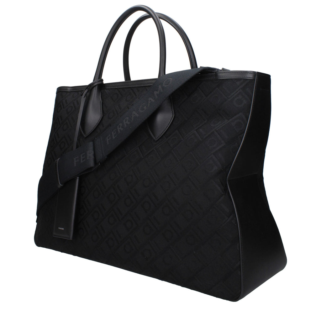 Black Fabric Handbag