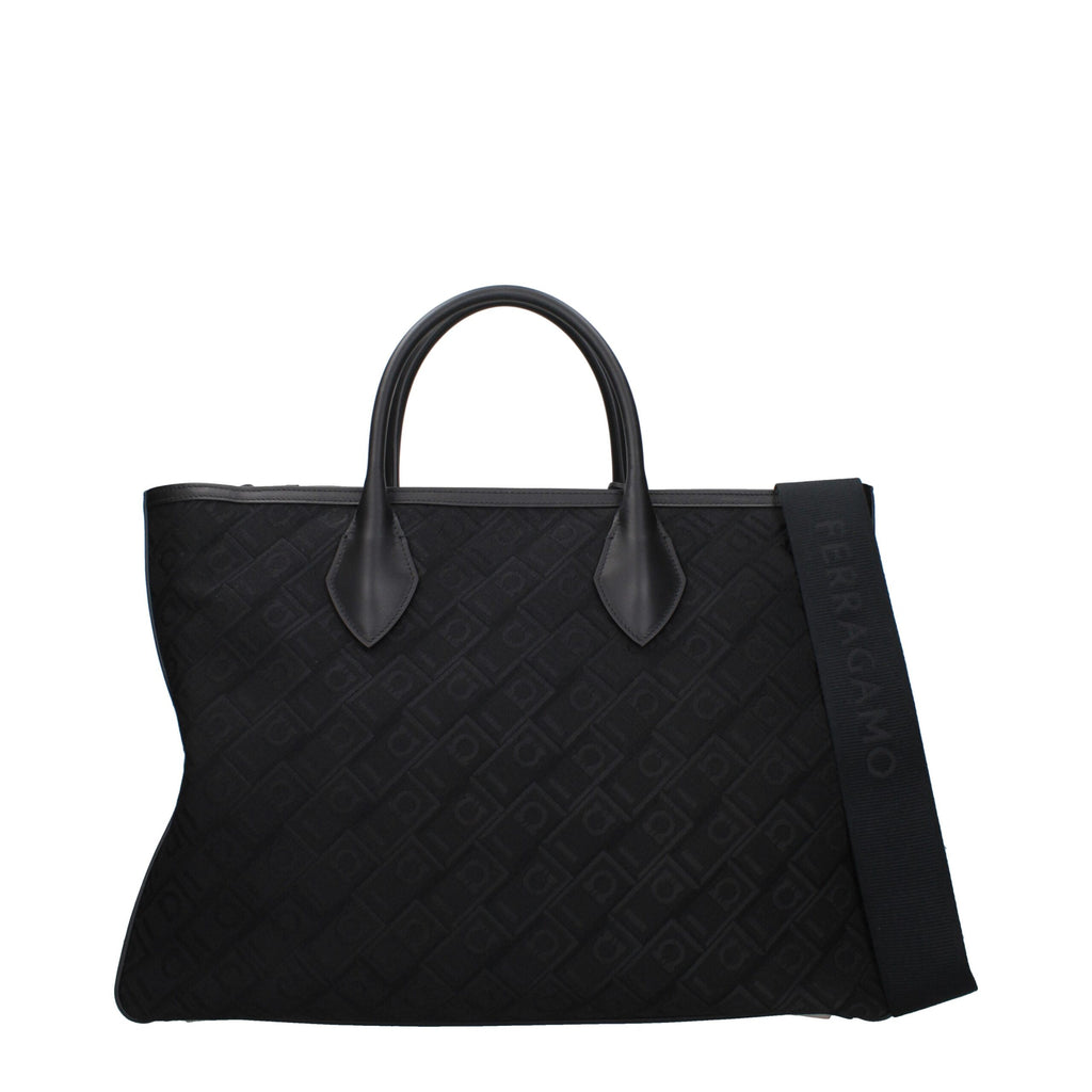 Black Fabric Handbag