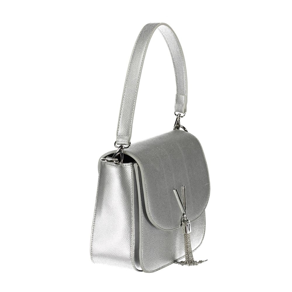 Argento Polyurethane Women Handbag