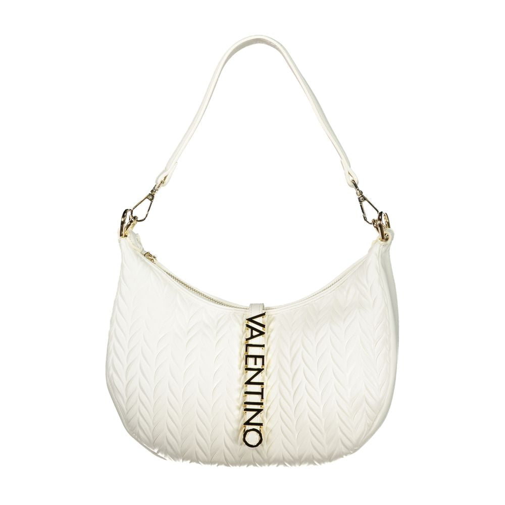 Bianco Polyurethane Women Shoulder Bag