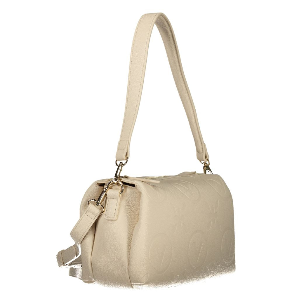 Beige Polyurethane Women Shoulder Bag