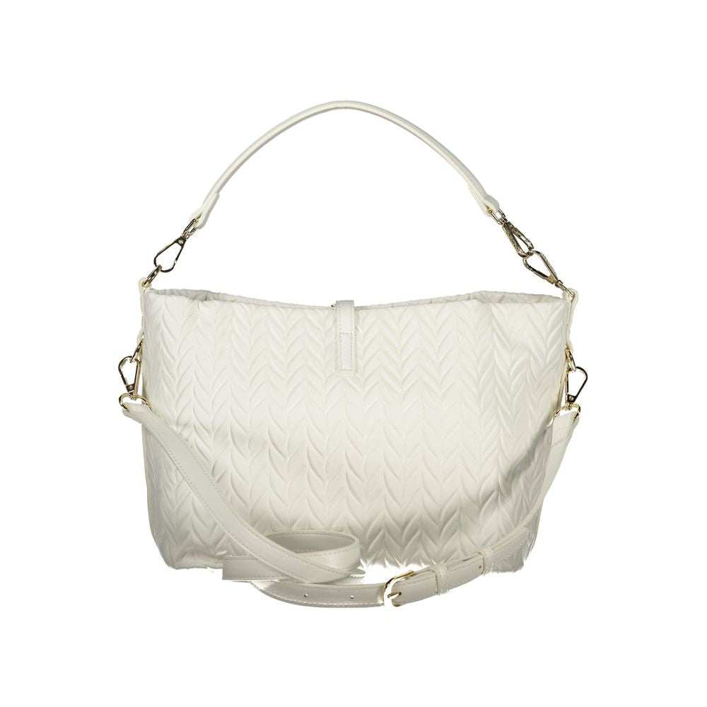 Bianco Polyurethane Women Shoulder Bag